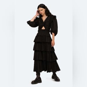 Sea New York Paco Tiered Midi Dress